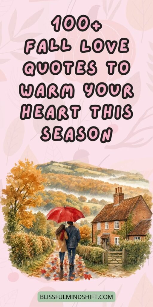 There is something about autumn that makes everything feel a little more tender and sweet. This post is packed with 100+ fall love quotes that perfectly capture that feeling. From short autumn frases to longer love autumn quotes, the list covers it all.