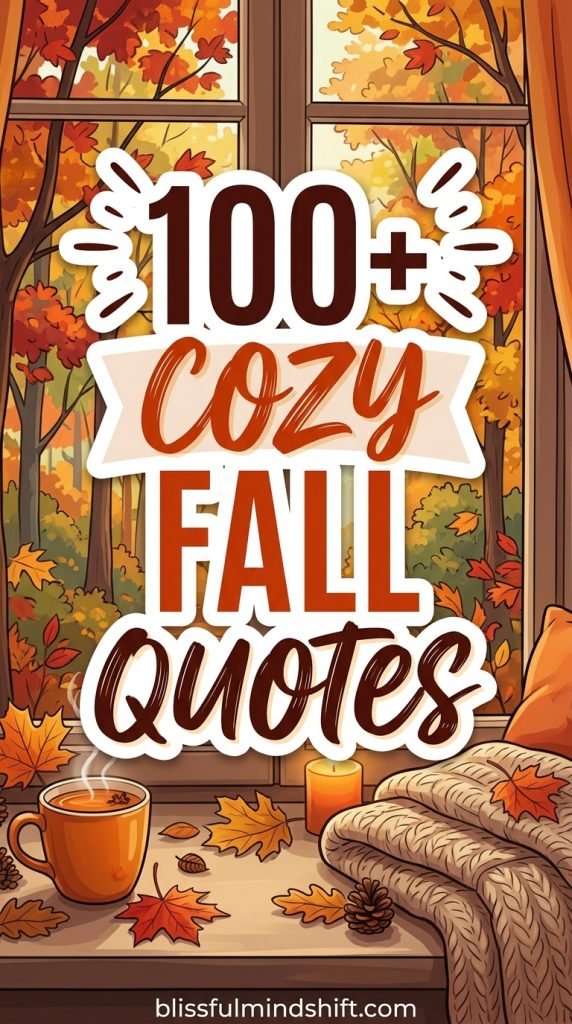 Autumn has a feeling that is hard to put into words, but these quotes do it beautifully. This collection gives you over 100+ fall quotes packed with cozy vibes, autumn words and phrases, and everything that makes this season so special. They are perfect for adding a little warmth to your Instagram feed or your personal journal pages. Save them, share them, or just read through them on a quiet fall morning.