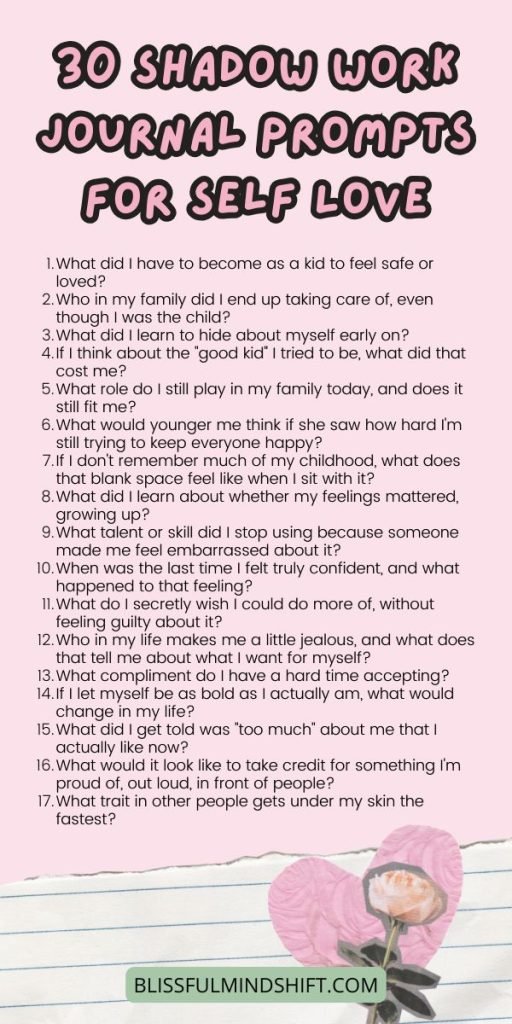 30 Deep Shadow Work Journal Prompts For Self Love