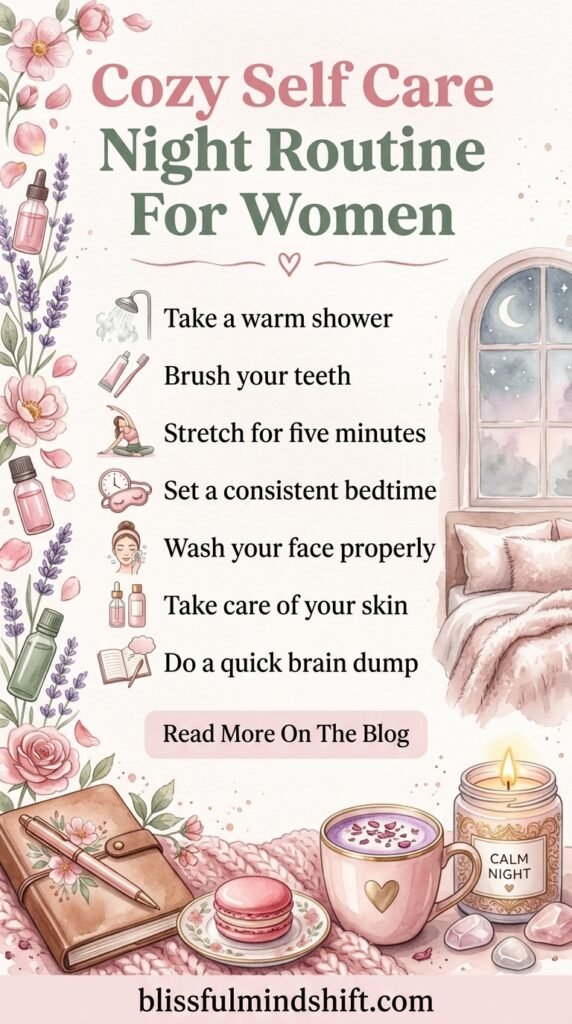 Cozy Self Care Night Routine For Women In Their 30s