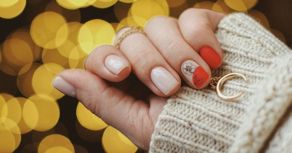 Deep Burnt Orange Matte Nails