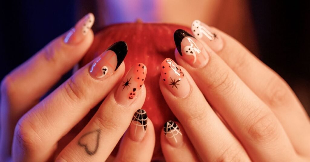 Spooky Halloween Mix Nail Art