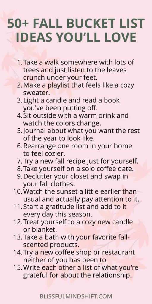 50+ Fall Bucket List Ideas You'll Love