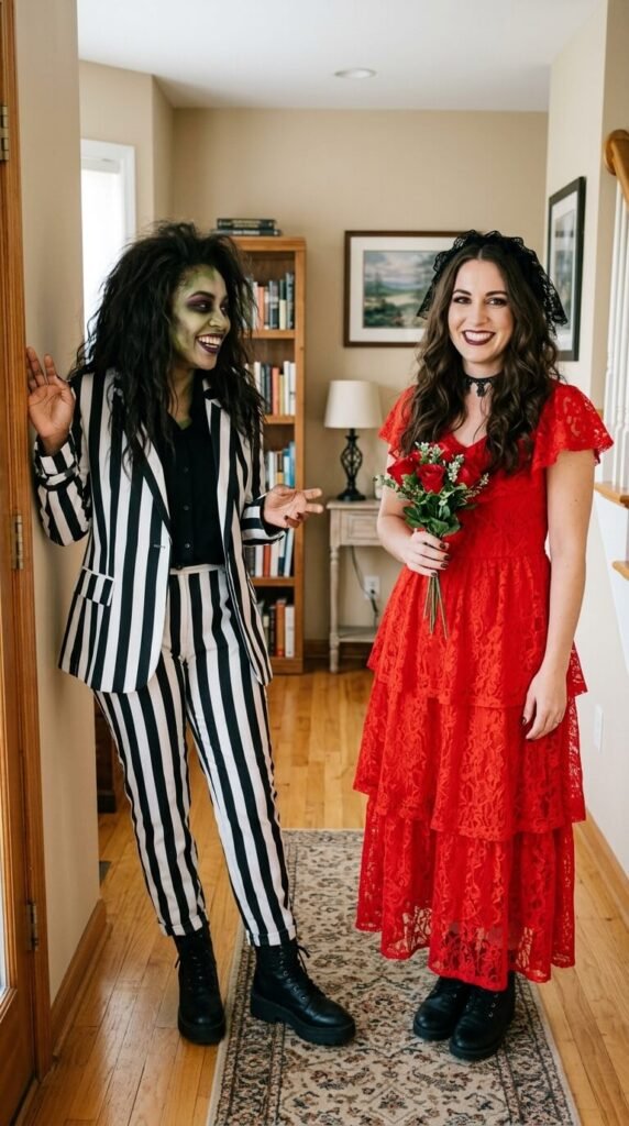 Beetlejuice and Lydia costume