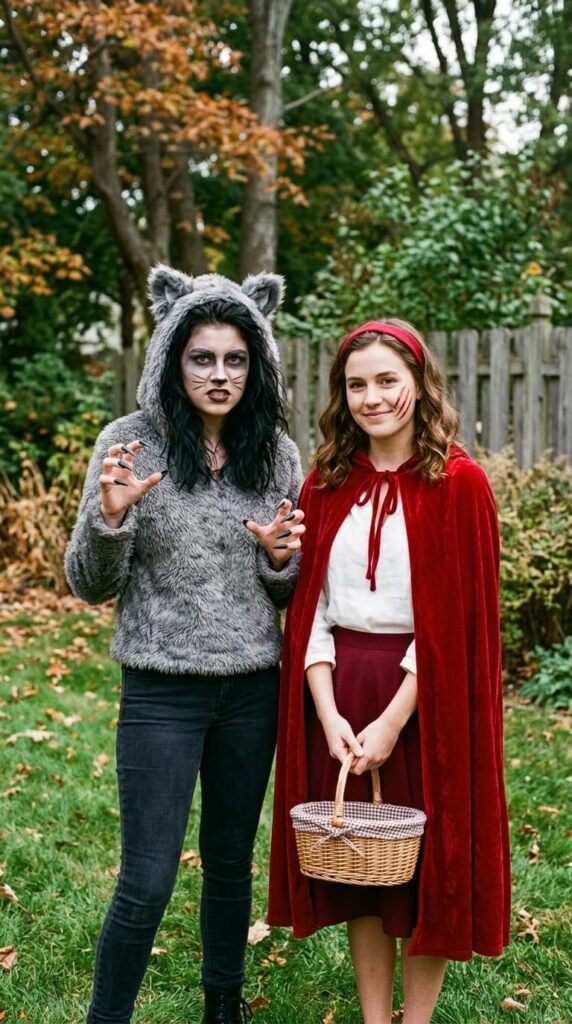 Big bad wolf and little red riding hood Halloween costume