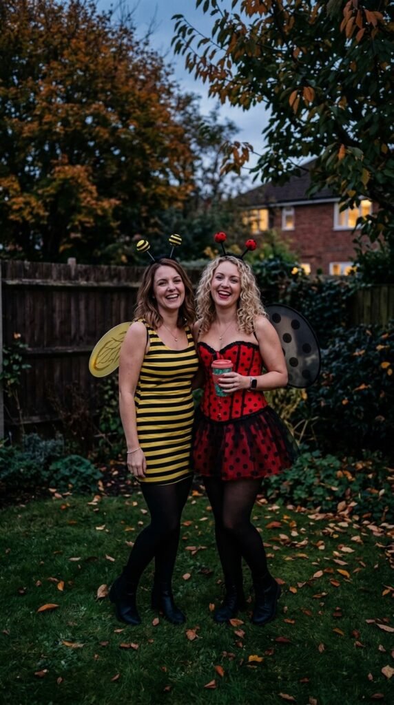 Bumblebee and Ladybug costumes