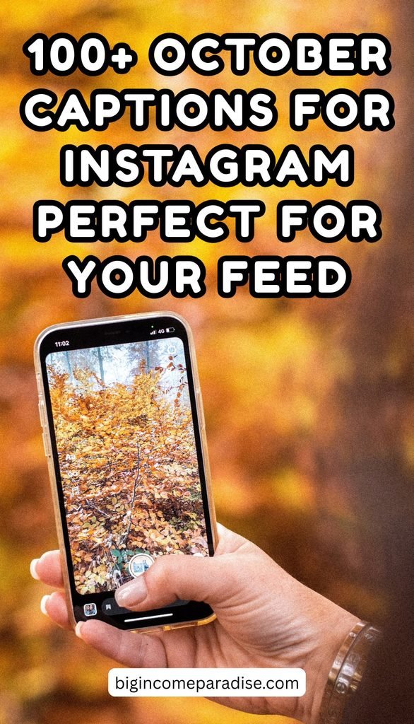 If you've been scrolling for the right words and coming up empty, this list is for you. I put together 100+ October captions for Instagram covering cozy photos, birthdays, moody feeds, and Halloween Insta captions, so whatever you're posting, there's a line that fits it.