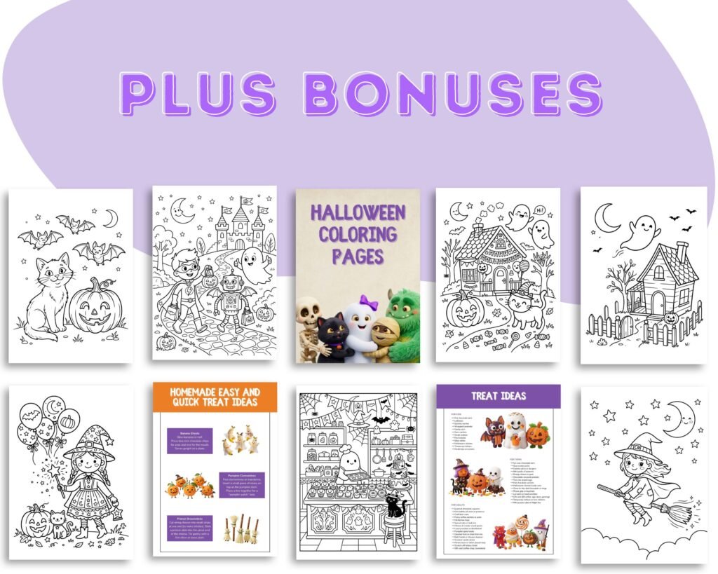 Halloween Coloring Pages And Other Bonuses