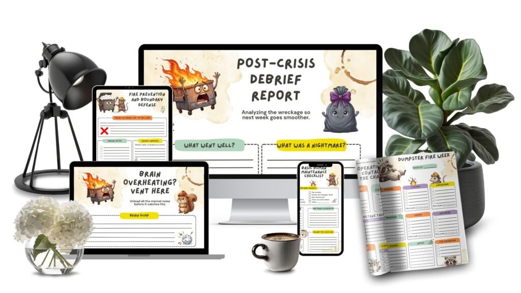 Dumpster Fire Weekly Planner