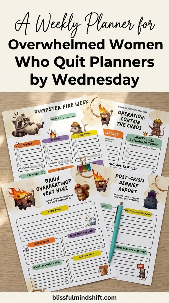 Weekly Planner For Overwhelmed Women Who Need A Plan That Survives Bad Weeks