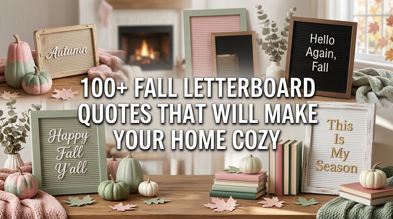100+ Fall Letterboard Quotes That Will Make Your Home Cozy