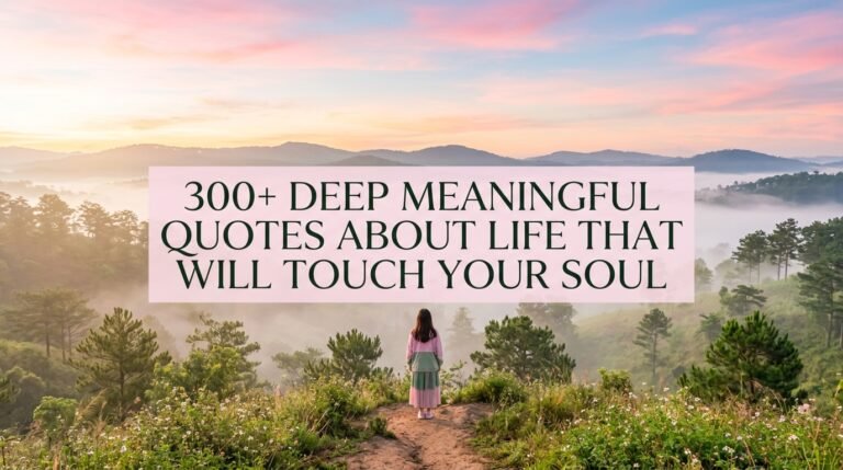 300+ Deep Meaningful Quotes About Life That Will Touch Your Soul