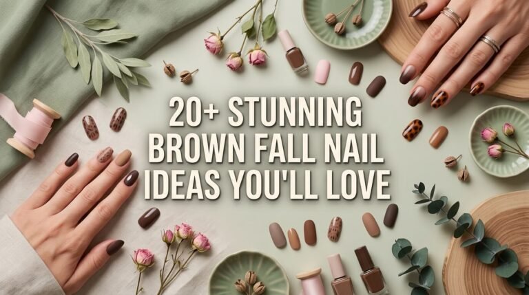 20+ Stunning Brown Fall Nail Ideas You Will Love