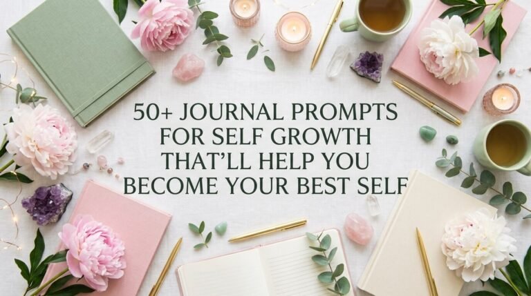 50+ Journal Prompts for Self Growth That Will Help You Become Your Best Self