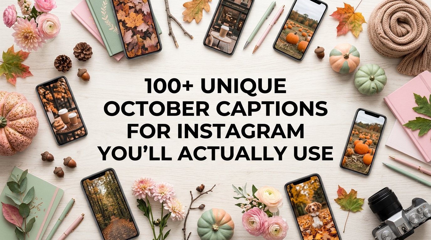 100+ Unique October Captions for Instagram You Will Actually Use