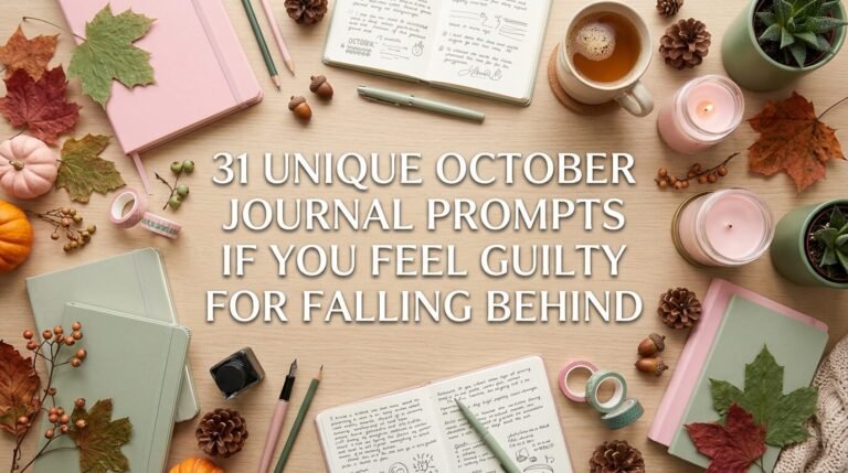 31 Unique October Journal Prompts If You Feel Guilty For Falling Behind