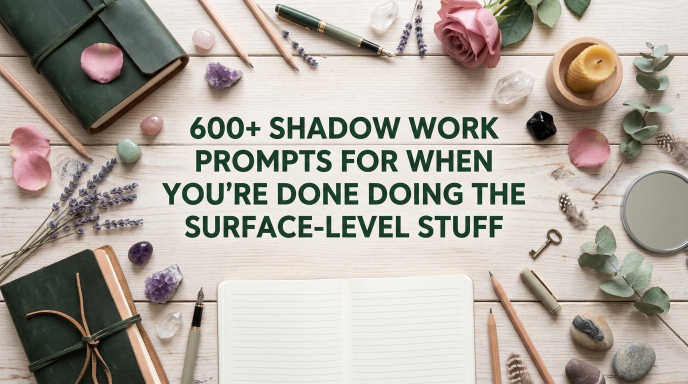 600+ Shadow Work Prompts for When You Are Done Doing the Surface-Level Stuff